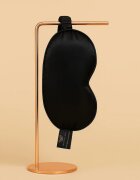 Crystallove Silk Eye Mask maska za spanje Black 1 kos