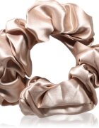 Crystallove Silk Scrunchie svilena elastika za lase Gold 1 kos