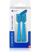 Curaprox Kids Travel refill nadomestne glave za zobno ščetko Blue 2 kos
