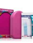 Curasept Travel Set potovalni set za kozmetiko za zobe jezik in dlesni