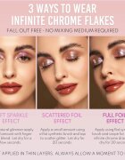 Danessa Myricks Beauty Infinite Chrome Flakes bleščeča senčila za oči odtenek Fire Ball 3.8 g