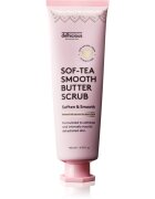 delhicious Sof-Tea Smooth Butter Scrub vlažilni piling za telo z učinkom eksfoliacije 140 ml