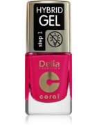 Delia Cosmetics Coral Nail Enamel Hybrid Gel gel lak za nohte odtenek 147 11 ml