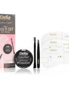 Delia Cosmetics Eyebrow Expert Zest set za oblikovanje obrvi odtenek 1.1 Graphite Black 1 kos