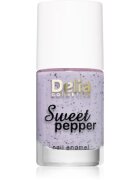 Delia Cosmetics Sweet Pepper Black Particles lak za nohte odtenek 04 Lavender 11 ml