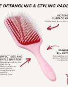 Denman Detangling D38 The Detangling & Styling Paddle velika ravna krtača za dolge lase Pink Crush 1 kos