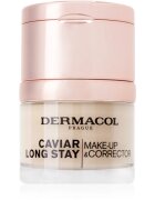 Dermacol Caviar Long Stay dolgoobstojni tekoči puder z izvlečki kaviarja in izpopolnjevalni korektor odtenek 1 Pale 30 ml