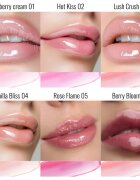 Dermacol Diamond Lip Oil tonirno olje za ustnice z učinkom povečanja odtenek 06 Berry Bloom 4 ml