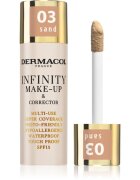 Dermacol Infinity visoko prekrivni tekoči puder SPF 15 odtenek 03 Sand 20 g