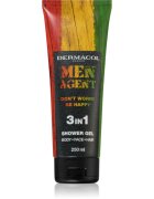 Dermacol Men Agent Don´t Worry Be Happy gel za prhanje 3v1 250 ml