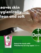 Dettol Energise Liquid Hand Wash Wild Berries & Crisp Apple polnilo za brezstični dozirnik mila 250 ml