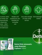 Dettol Kids No-Touch brezstični dozirnik mila 250 ml