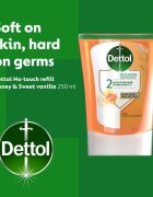 Dettol Soft on Skin Kids No-Touch Refill polnilo za brezstični dozirnik mila Honey & Vanilla 250 ml