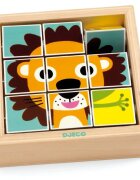 DJECO Wooden Block Puzzle Animals aktivnostna vstavljanka 2y+ 1 kos