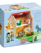 DJECO Wooden Farm komplet igrač iz lesa 18m+ 11 kos