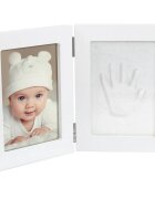 Dooky Luxury Memory Box Double Frame Handprint set za odtis dojenčkovih dlani in stopal 1 kos