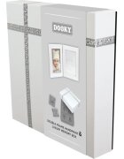 Dooky Luxury Memory Box Double Frame Handprint set za odtis dojenčkovih dlani in stopal 1 kos