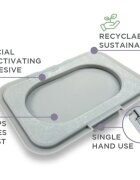 Dooky Reusable Lid Grey Card pokrovček za vlažilne robčke 1 kos