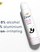 Dove 0% ALU Invisible Care antiperspirant v pršilu brez aluminija 150 ml