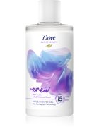 Dove Bath Therapy Renew gel za prhanje in kopanje Wild Violet & Pink Hibiscus 400 ml