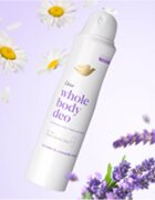 Dove Lavender & Chamomile deodorant v pršilu za telo 150 ml