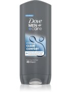 Dove Men+Care Clean Comfort gel za prhanje za obraz telo in lase 400 ml