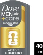 Dove Men+Care FIFA Active Comfort gel za prhanje 400 ml