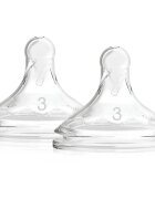 Dr. Brown's Options+ Wide-Neck Level 3 cucelj za stekleničko 6 m+ 2 kos