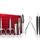 DuKaS Premium Line Solingen 252 set za manikiro + etui Burgundy
