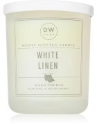 DW Home Signature White Linen dišeča sveča 434 g