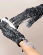 EcoTools Charcoal Bath Infused Gloves rokavica za piling 2 kos