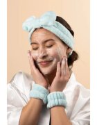 EcoTools Cleansing Headband & Wristband Set set za odstranjevanje ličil s spa naglavnim trakom