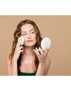 EcoTools Sea Gems Pearl Puff + Case kozmetično ogledalce z gobico za ličenje 1 kos