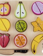 eliNeli Cutting Fruits sadje za rezanje iz lesa 18m+ 9 kos