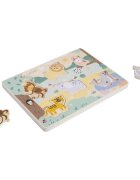eliNeli Sound Puzzle Animals aktivnostna vstavljanka iz lesa 18m+ 7 kos