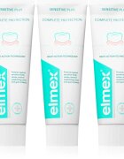 Elmex Sensitive Plus Complete Protection krepilna zobna pasta 3x75 ml