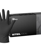 Espeon Nitril Ideal3 Black rokavice iz nitrila brez pudra velikost M 100 kos