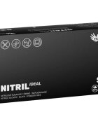 Espeon Nitril Ideal3 Black rokavice iz nitrila brez pudra velikost S 100 kos