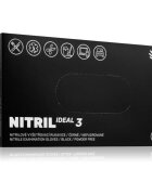 Espeon Nitril Ideal3 Black rokavice iz nitrila brez pudra velikost XL 100 kos