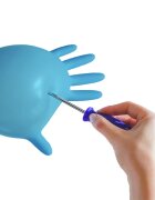 Espeon Nitril Ideal3 Examination Gloves Blue pregledne in zaščitne rokavice iz nitrila brez pudra velikost XL 100 kos
