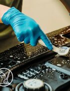 Espeon Nitril Ideal3 Examination Gloves Blue pregledne in zaščitne rokavice iz nitrila brez pudra velikost XL 100 kos