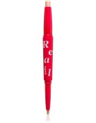 espoir Real Eye Dual Stick dolgoobstojna senčila za oči v svinčniku z osvetljevalcem odtenek 02 Peach Beam 0.5 g