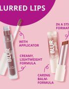 essence Blur Soufflé tonirani balzam za ustnice z mat učinkom odtenek 02 Nude Peach 3 g