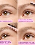 essence Brow Lift & Freeze prozorni gel za obrvi odtenek 02 Light Brown 7 ml