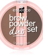 essence Brow Powder Duo set za obrvi odtenek 02 Medium 1.8 g