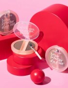 essence Brow Powder Duo set za obrvi odtenek 02 Medium 1.8 g