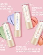 essence CC COVERstick kremasti korektor v paličici odtenek 20 Purple 6 g