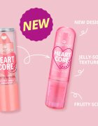 essence HEART CORE tonirani balzam za ustnice s sijajem odtenek 02 Melon-licious 3 g