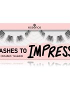 essence LASHES TO IMPRESS umetne trepalnice z lepilom 8 kos
