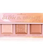 essence love that GLOW & BRONZE paleta za konture obraza 16 g